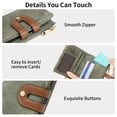 thumbnail image 6 of LOUEBICA Small Wallets for Women Leather Bifold RFID Blocking Card Holder Compact Wallet Women with Zipper Coin Pocket, 6 of 7