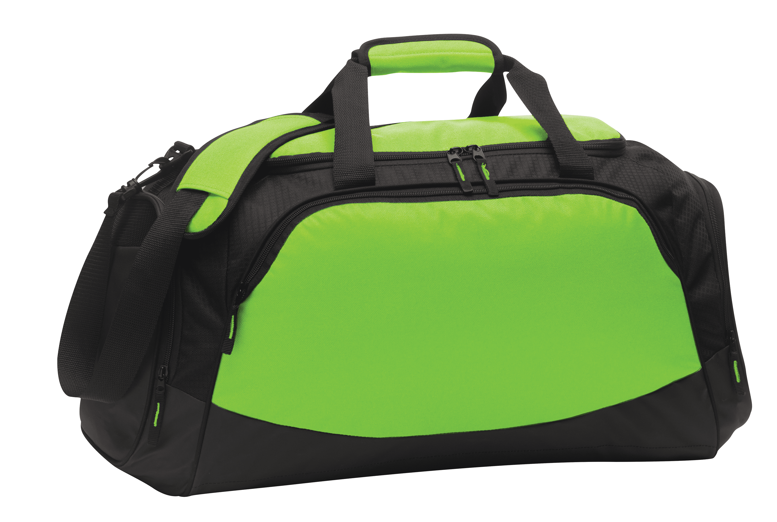 Lime Shock//Black Personalized Paw Gym Bag all about me company Medium Active Duffel Bag