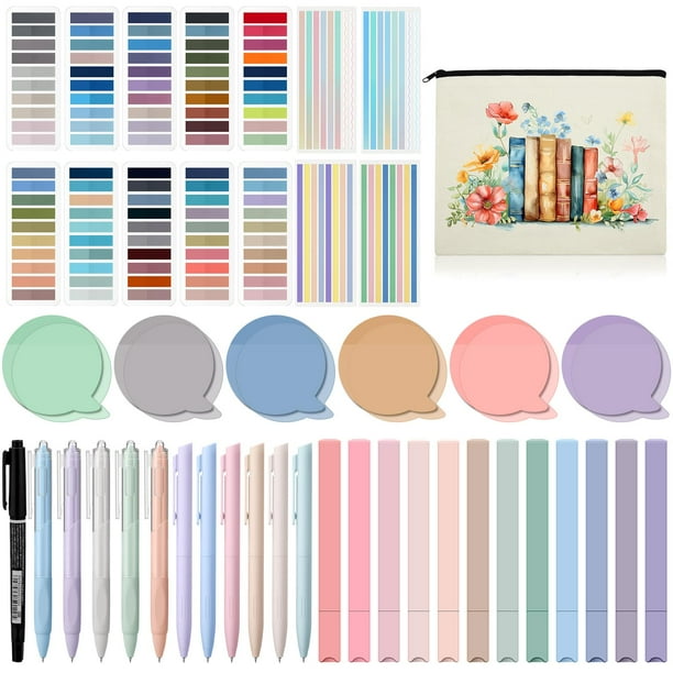 Kit de anotaciones para libros Trandraft con 2640 pestañas adhesivas y 300 notas adhesivas