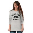 thumbnail image 3 of Save the Winos Rhinoceros Wine Lover Women's Long Sleeve T Shirt Brisco Brands S, 3 of 6