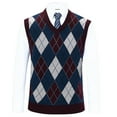 thumbnail image 2 of Odeerbi Sweater Vest for Men 2025 Casual Cotton Knit Vest Uniform Pullover V-Neck Tops Blouse Red, 2 of 4