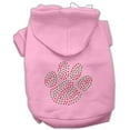 thumbnail image 5 of Christmas Pet, Dog  Cat Hoodie Rhinestone, "Holiday Paw", 5 of 6