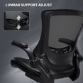 thumbnail image 5 of YANGLI Tall Office Chair for Standing Desk, Drafting Chair with Footrest Ring, PU Leather Recline High Office Chair with Adjustable Lumbar Support, 5 of 6