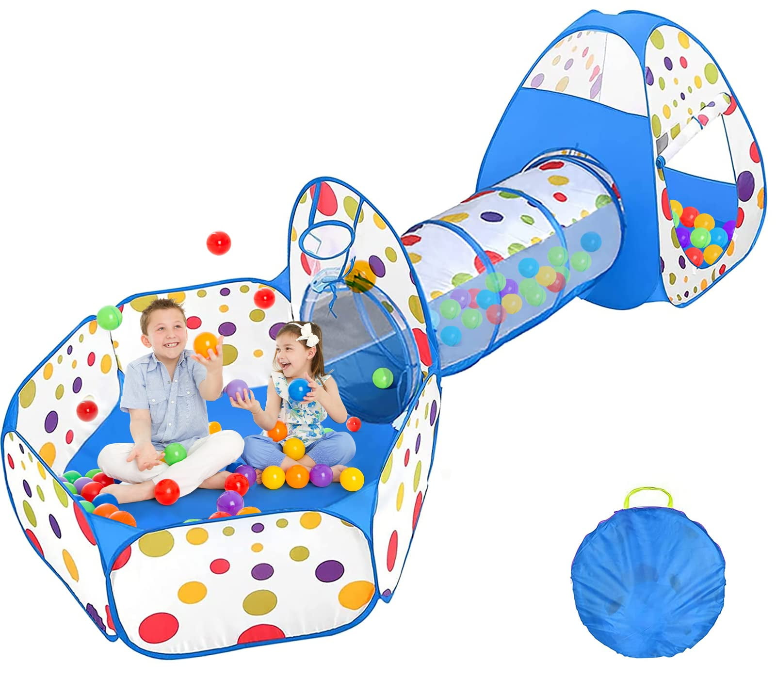 stap Bron Touhou Kids Play Tent and Tunnel,3 in 1 Tent for Kids indoor& Outdoor,3-8 Kids  Ideal Gift for Children - Walmart.com