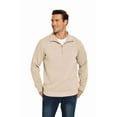 thumbnail image 6 of Pinspark Men's Quarter Zip Pullover Sweatshirts Mock Neck Casual Long Sleeve Fall Winter Warm Fleece Cotton Sweatshirt, 6 of 7