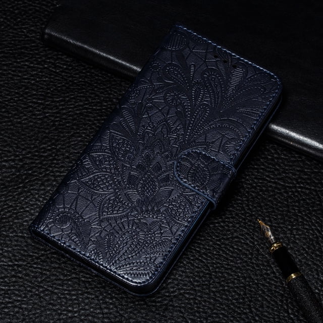Funda billetera de cuero con flores de encaje para xiaomi Redmi Note 11 10 Pro 7 6 8 8T Redmi 10C 10A A1 9T 7A 8A 9C 9A, funda Mi A3 A2 Lite 9 Tan Jianjun unisex
