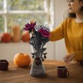 thumbnail image 4 of Hueso de la Mano de Halloween Flor Falsa única Flor de Simulación Negro Ramos de Rosas de Seda Falsa Negro ANGGREK Otros, 4 of 7