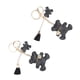 thumbnail image 3 of Llavero de oso Bling Bling 2 piezas de cuero lindo, 3 of 12