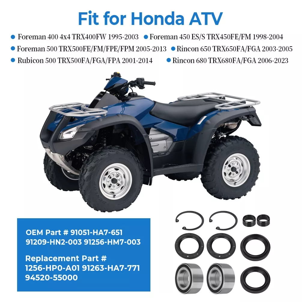 Honda Rancher Rims All Balls Front Wheel Bearing & Seal Kit For Honda TRX350 Rancher (2000-2006) - 2 Kits 2006 Honda Rancher 350 Plastic - Foto 14