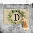 thumbnail image 2 of asddcavvf 1PCS Summer Floor Mats Letter Family Last Name Initial Doormat Summer Doormat Holiday Mats Welcome Door Mats Polyester Door Mat Beach Non Slip Floor Mat 1PC Doormat, 2 of 4