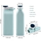 thumbnail image 2 of Botella de agua plegable sin BPA - Botella de agua plegable para botellas deportivas de viaje con triple prueba de fugas, ligera, 20 oz, azul BANYUO  Hogar, 2 of 8