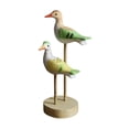 thumbnail image 2 of Estatua de pájaro de madera, decoración del hogar, figura de ave marina coleccionable náutica, escultura de animal marino para sala de estar, oficina, 2 of 9