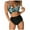 Green, variant on Pisexur Women's High Waisted Bikini Sets, Women Scoop Neck Halter Top Push Up Wrap Sexy Two Piece Swimsuits Floral Print Bathing Suit Swimwear