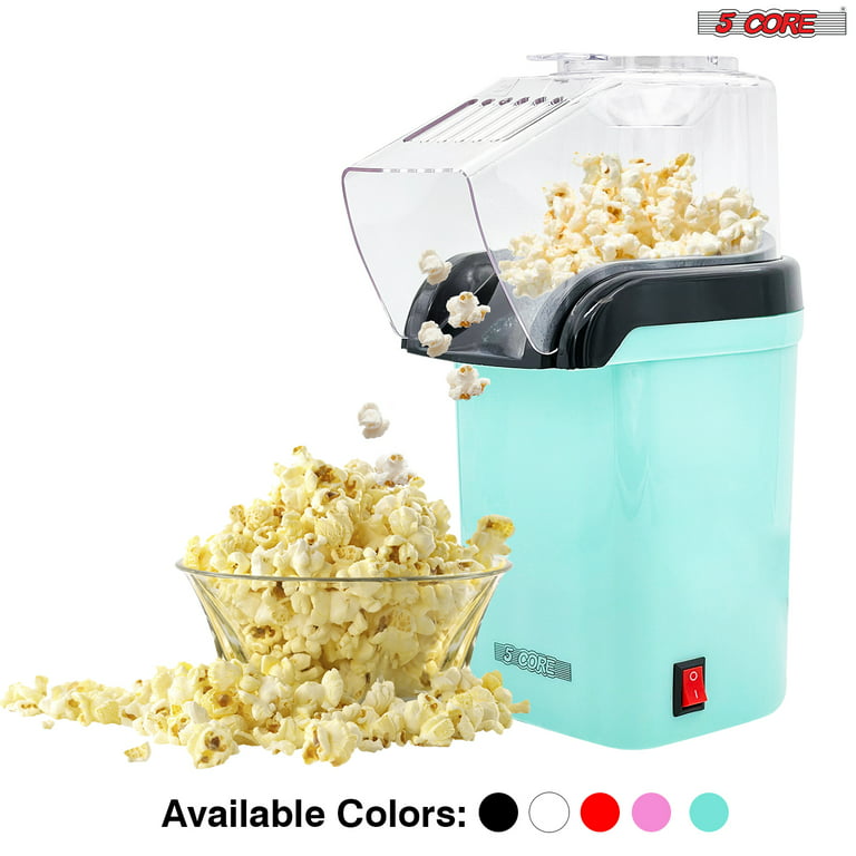  mini popcorn machine for home electric small hot air popcorn  popper no oil tabletop portable pop corn maker with Measuring Cup Melt  Butter - RED (RED): Home & Kitchen