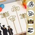 thumbnail image 4 of OuMuaMua 18 Piece 2026 Graduation Gold Photo Holder – Grad Cap Table Number Card Stand – 12″ Party Decor – Class of 2026 Congrats Grad, 4 of 9