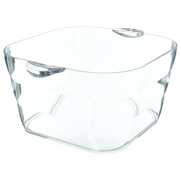 Drevy Big Square Party Beverage Tub, Clear