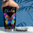 thumbnail image 5 of Personalized Butterfly Tumbler 20oz 30oz Insulated Tumblers with Lid Coffee Travel Mug Cup for Women Girl Teen Butterfly Gift for Birthday, 5 of 6
