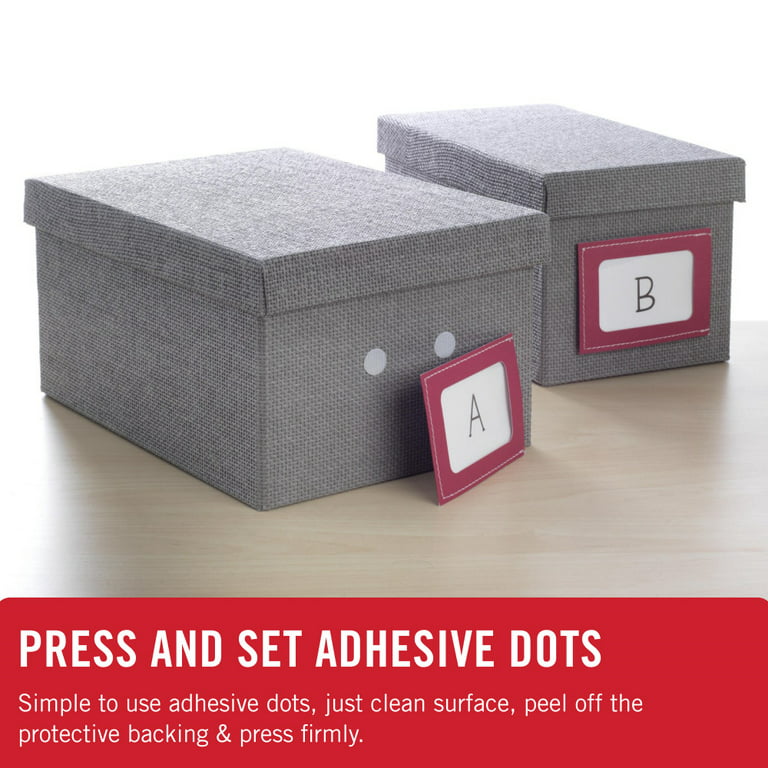VELCRO Brand Adhesive Dots - Removable 3/8in Dots, Clear - 80 ct.