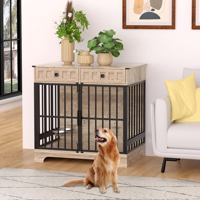 Jaula de madera para perros, caseta Erteliza, 35.5 pulgadas para perros