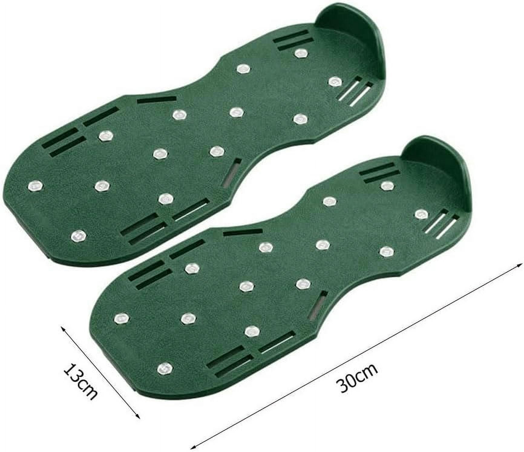 Aerator Lawn Tool Garden Nail Shoes Grass Loose Soil Cultivator Spikes Epoxy Yard Grass Cultivator Lawn Aerator Sandals Gardening Tool(2pair)