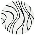 thumbnail image 5 of SAFAVIEH Florida Tamzen Abstract Shag Area Rug, Ivory/Black, 3'3" x 5'3", 5 of 10