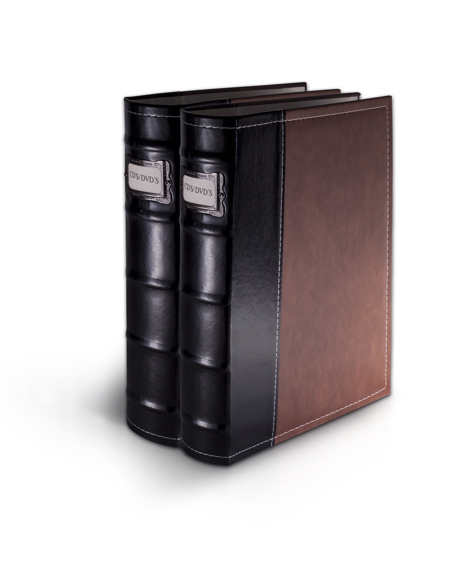 BellagioItalia Brown DVD Storage Binder Set Stores Up to 96 DVDs
