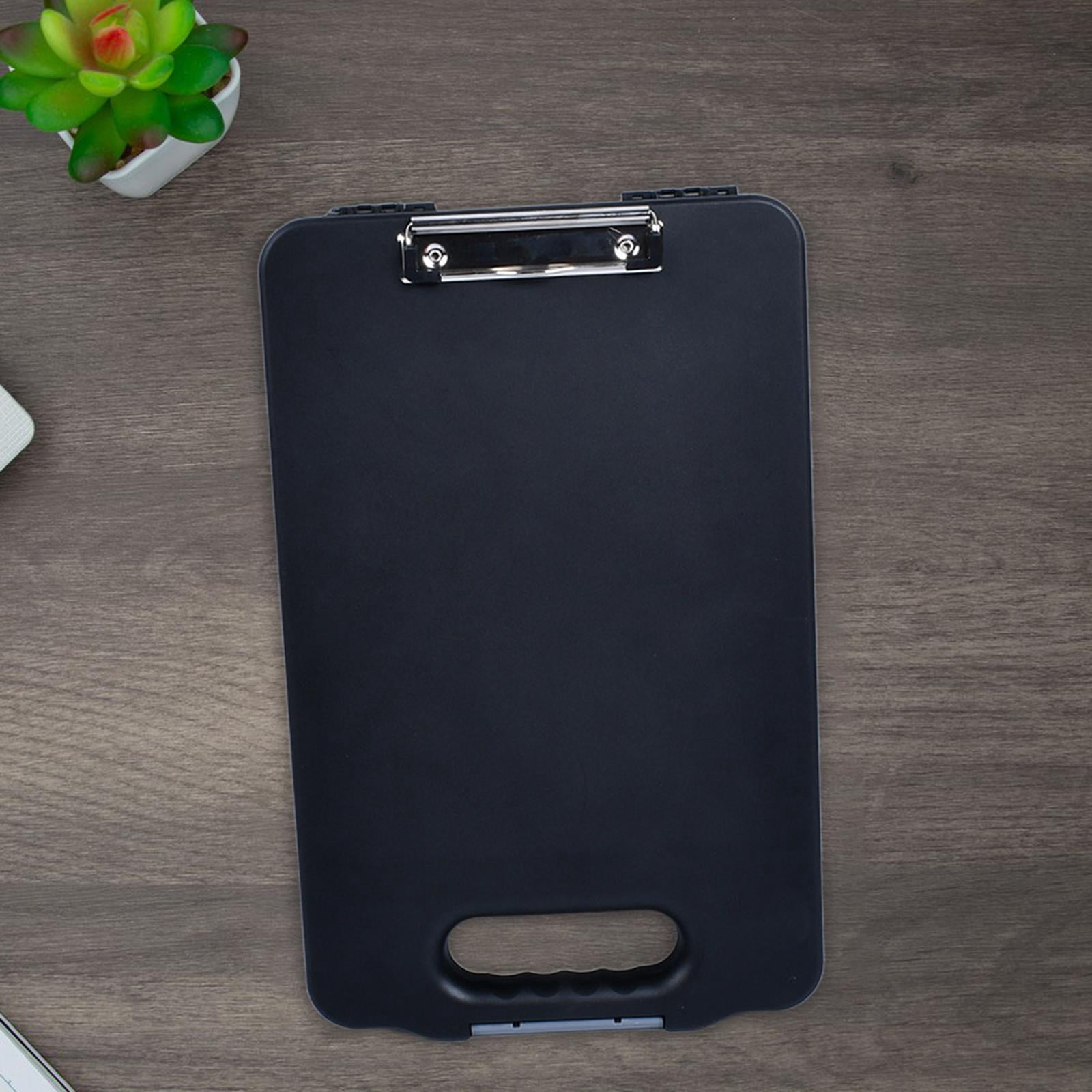 Colaxi Clipboard with Storage Document Case A4 Binder for Restaurant School Black