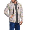 thumbnail image 3 of Zip Up Hoodies for Men - Cartoon Cute Parrots Long Sleeve Comfrt Men'S Fashion Hoodies & Sweatshirts, Jackets for Men Hoodies Pullover Clothing Clothes with Pouch, 3 of 5