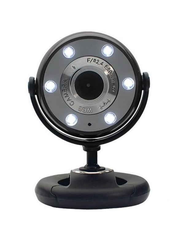 Gear Head WC1300BLK Webcam, 1.3 Megapixel, Black, USB 2.0