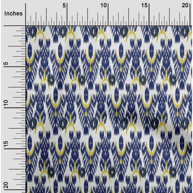 oneOone Polyester Lycra Fabric Tree Style Ikat Print Fabric By Yard 56 Inch Wide