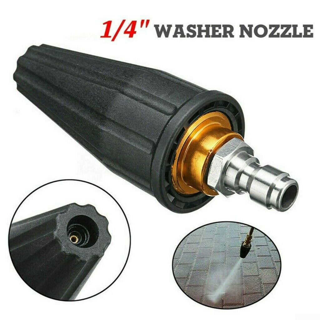 4000PSI 1/4'' High Pressure Washer Rotating Turbo Nozzle Spray Quick Connect 