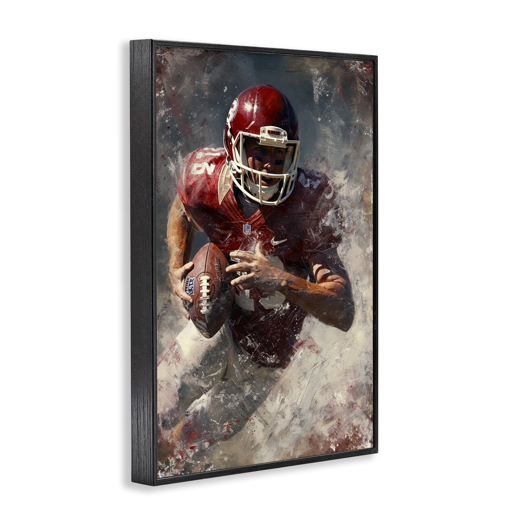 Stupell Industries Eye On The End Zone Black Framed Giclee Art, design by Ray Powers