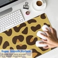 thumbnail image 4 of Long Mouse Pads for Desk,Yellow and Brown Of Leopard Print Desk Mats on Top Of Desks, Desk Mouse Pad Extra Large with 3mm Non-Slip Base and Stitched Edge for Gaming,Office,Work,Home 31.5"x11.8", 4 of 6