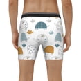 thumbnail image 2 of Men's Boxer Briefs, Cute Doodle Turtles Soft and Breathable Mens Underwear Boxer Briefs With Widen Waist, 2 of 5