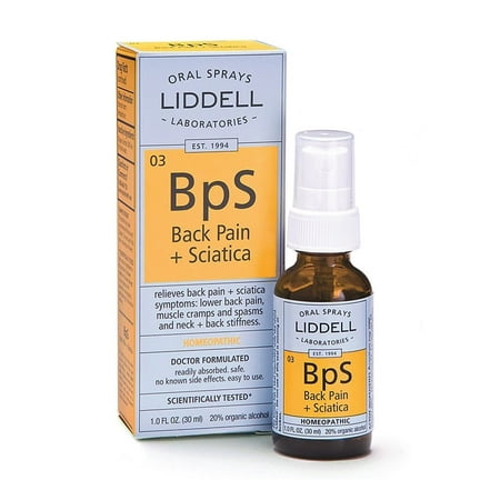 Liddell Laboratories Back Pain + Sciatica, 1 Oz (Best Back Pain Relief Products)