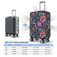 thumbnail image 4 of Disketp Floral Elastic Travel Luggage Cover Travel Suitcase Protective Cover For Trunk Case Apply To 18''-32'' Suitcase Cover-Large, 4 of 7