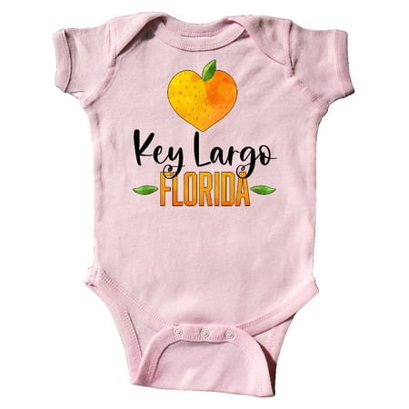 

Inktastic Key Largo Florida Orange in Heart Gift Baby Boy or Baby Girl Bodysuit