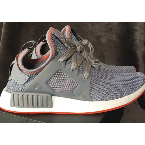 Ad-id-as NMD_XR1 Grey/Grey/Solar Red Men's Running SHOES BY9925 Size 6 NIB BOOST