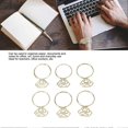 thumbnail image 4 of 80pcs Ring Shape Paper Clips Rustproof Multifunction Multifunction with Clear Box for Office School Gold, 4 of 5