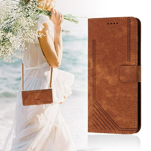 iPhone 11 Case ,Magnetic Cover Lanyard Crossbody Neck Strap Scratch Proof Flip Leather Wallet Case for iPhone 11
