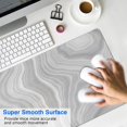 thumbnail image 4 of Gray Fine LinesLine Theme&nbsp;mousepad Gamingwaterproofwashable&nbsp;for Office Home Work GamingmousepadRubber Base Mousepad with Stitched Edges 31.5x11.8inches, 4 of 7