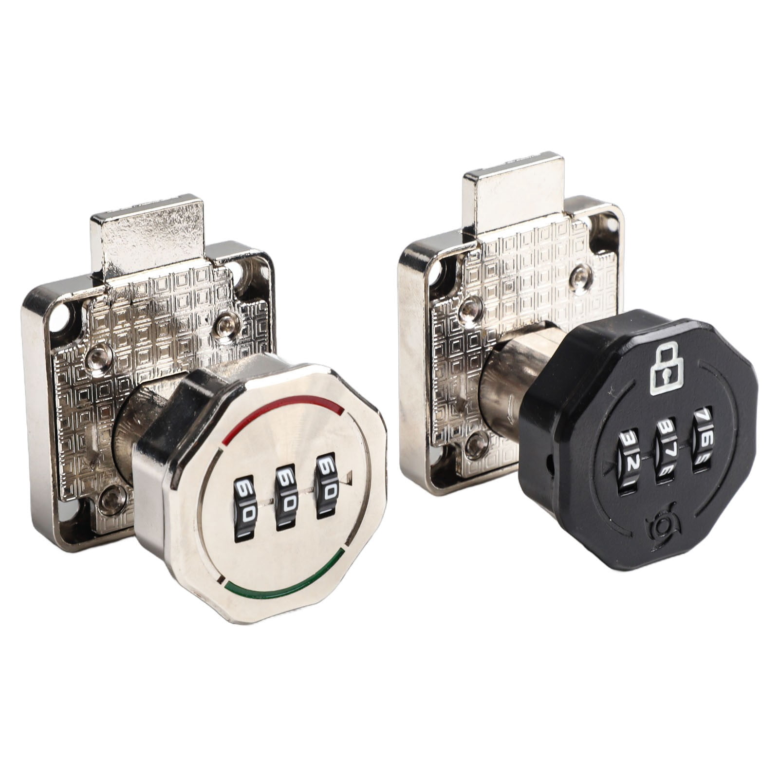 Password Coded Lock Zinc Alloy Combination Cabinet Cam Lock Keyless Cabinet Lock Black