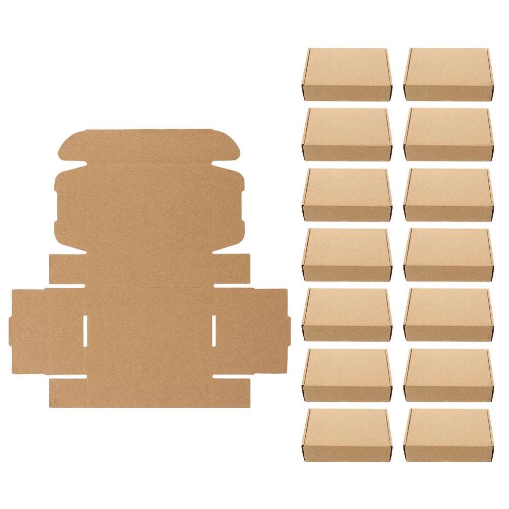 unbranded  15 Pcs Kraft Paper Box Moving Boxes Medium and Large Shipping Postbox Shirt for Presents Bridesmaid