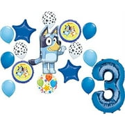 Bluey 3rd Birthday Party Supplies Balloon Bouquet Decorations