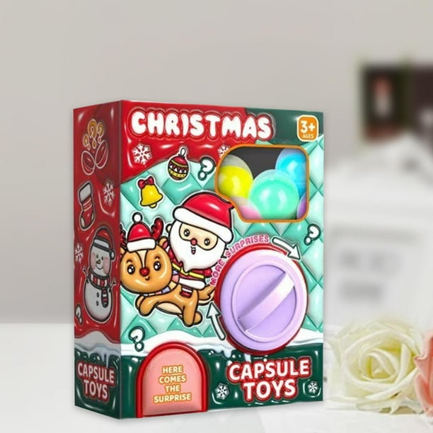 Máquina de torsión de huevos de juguete, divertida mini máquina de garra de huevo navideña, máquinas expendedoras navideñas para ropa de cama