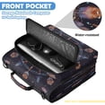 thumbnail image 6 of Zipper Binder with Shoulder Strap 2 inch 3 Ring Waterproof File Folder Organizer Bag 500 Sheet Feathers and Beads Pattern, 6 of 8