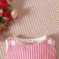 thumbnail image 5 of BLVB Newborn Baby Boy Girl Striped Romper Sleeveless Onesie Button Shoulder Bodysuit Tank Top Overalls Baby Summer Clothes(Pink,6-12 Months), 5 of 8