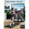 thumbnail image 2 of YDZJY 3 in 1 Folding Treadmill 300lbs Capacity, 3 HP Indoor Walking pad with APP Bracelet & Wider Running Belt(Black), 2 of 6