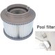 thumbnail image 4 of Cartuchos de filtro de piscina de repuesto, cartuchos de filtro, colador para piscina de jacuzzi de burbujas (2 piezas), gris, estándar, 4 of 5