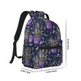 thumbnail image 2 of Yiaed Lavender Flowers Print School Backpack College Backpack Daypacks for Students High School Spacious and Durable Daypack for Work and Travel-One Size, 2 of 6